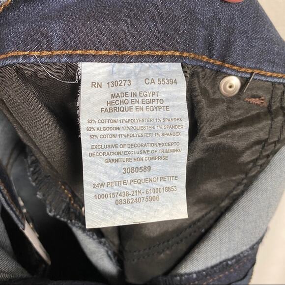 Lee Relaxed Fit Straight Leg Mid Rise Jeans Sz.24W Petite NWT - Picture 6 of 11